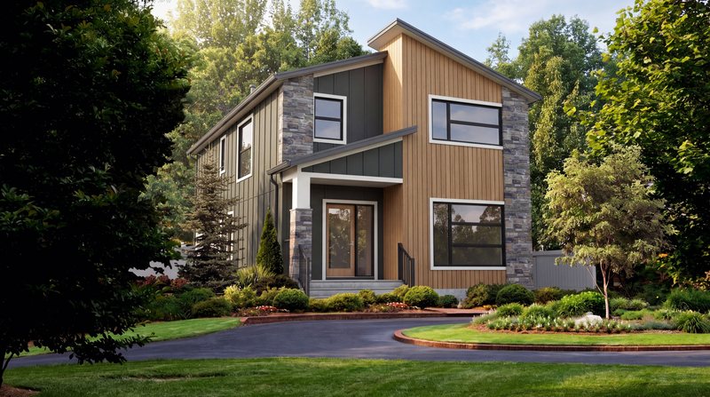 The Metropolitan at The Gilquist Hay-field, Port Townsend — two-story exterior in Sycamore