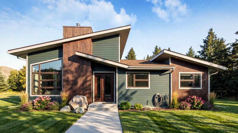 The Zander at The Gilquist Hay-field, Port Townsend — bungalow exterior in Smoky Green