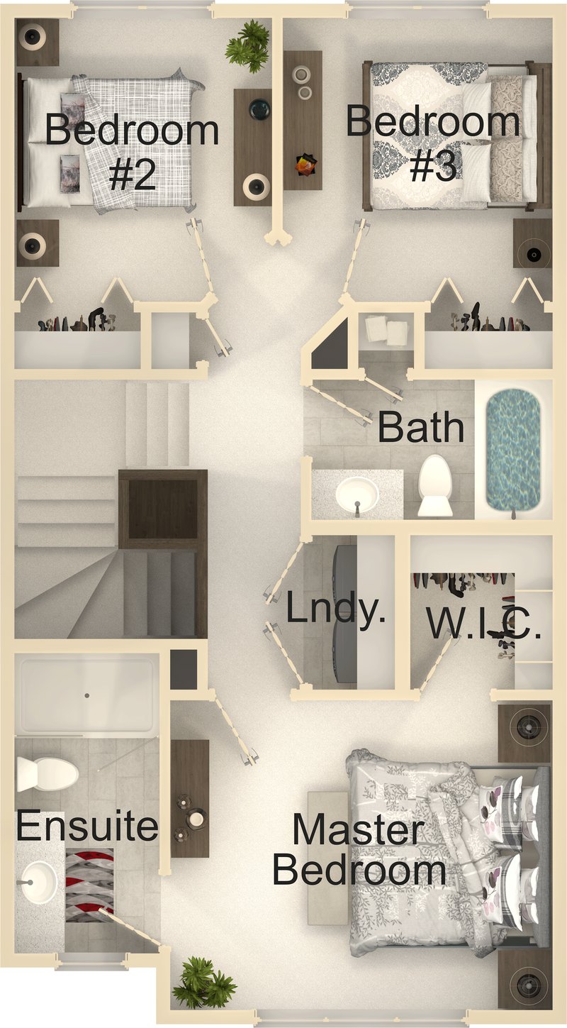 The Stratton second floor plan