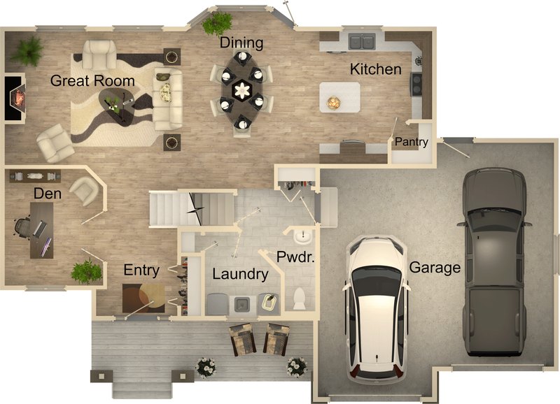 The Victory main floor plan