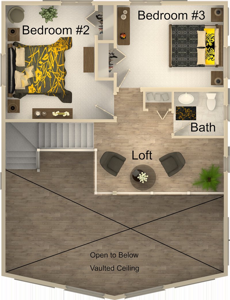 The Williamsburg second floor plan