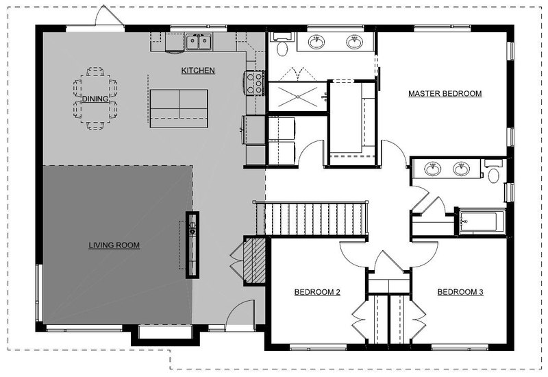 The Zander floor plan plan